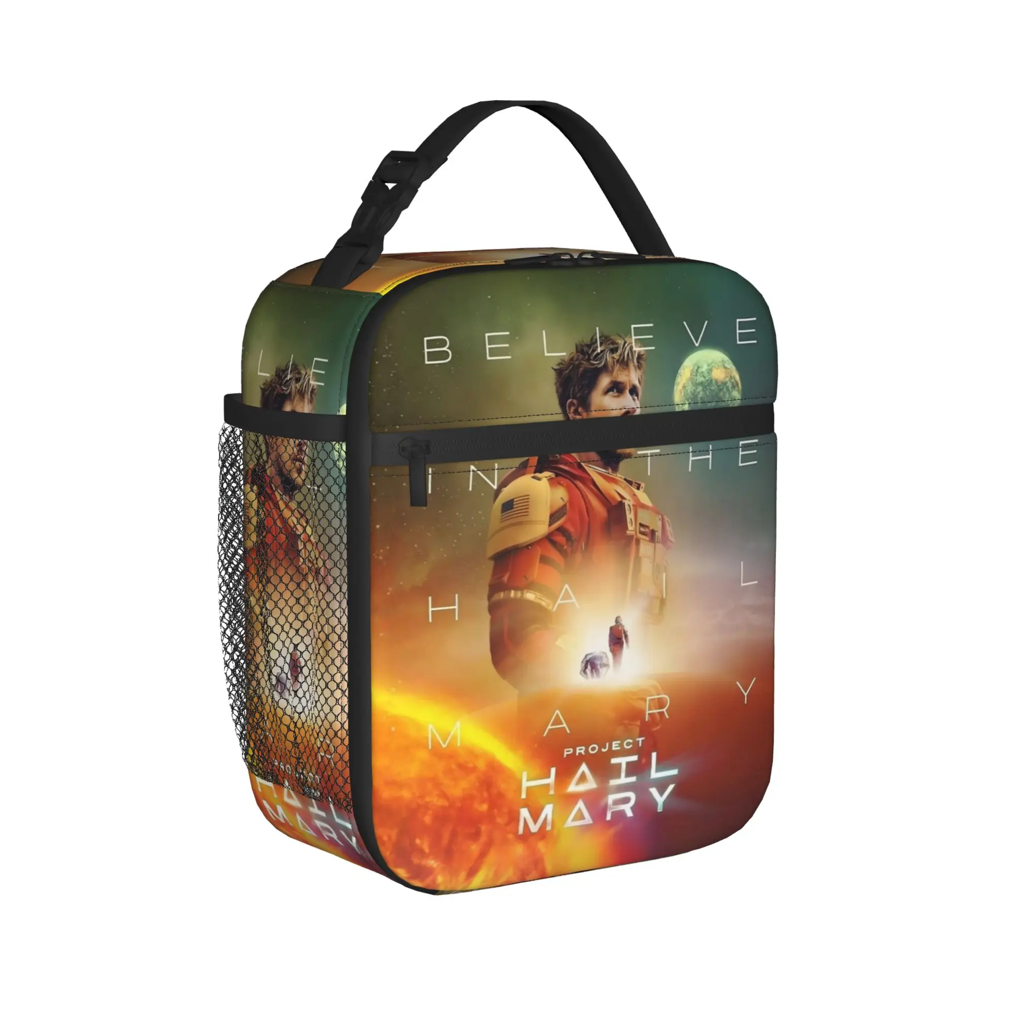 Project Hail Mary Movie Insulated Lunch Bag Portable  Meal Container Cooler Bag Tote Lunch Box Beach  Picnic Girl Boy