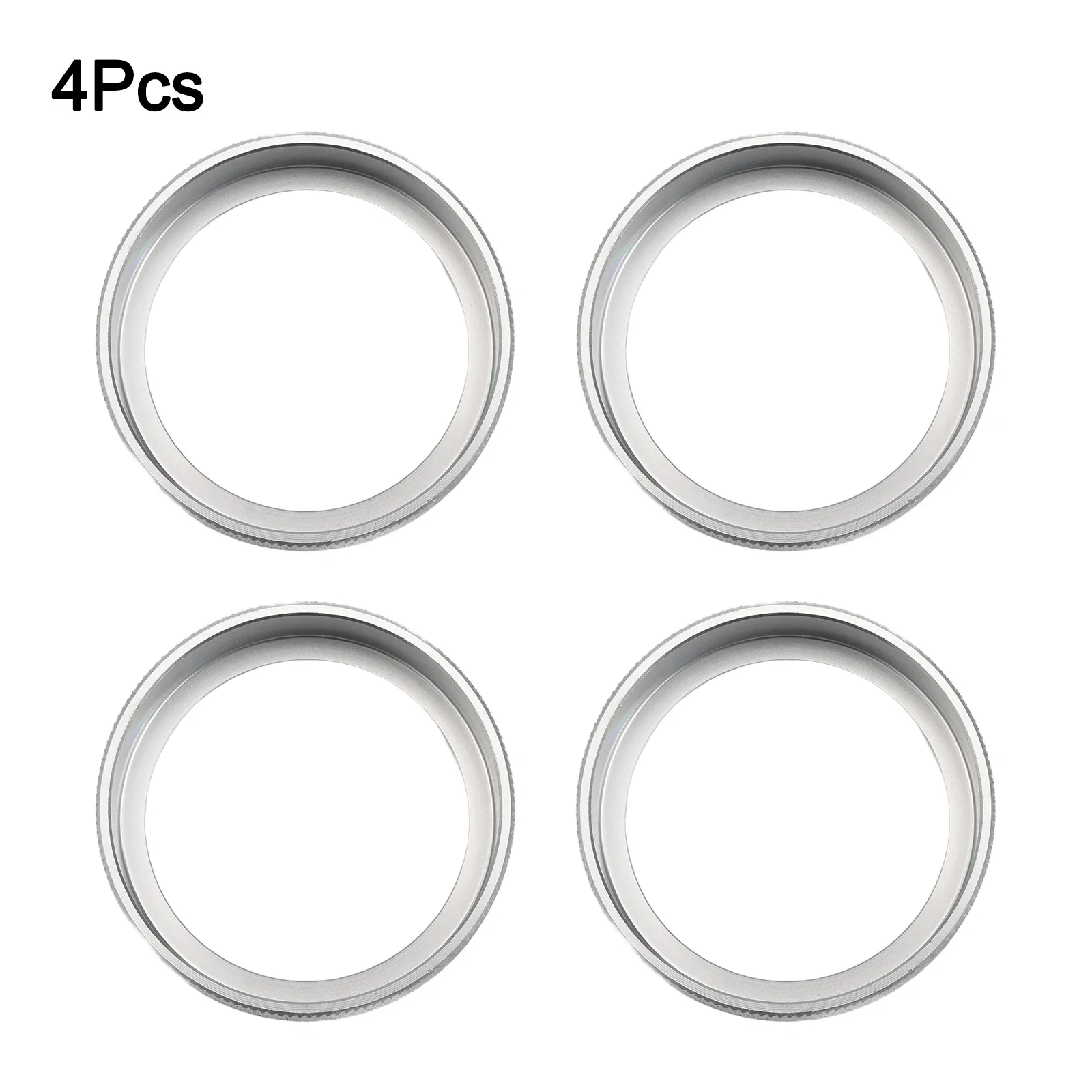 For VOLVO XC60 S60 S80 V40 Silver Alloy Knob Covers Set with Textured Grip for Easy Adjustment and Modern Look view 5