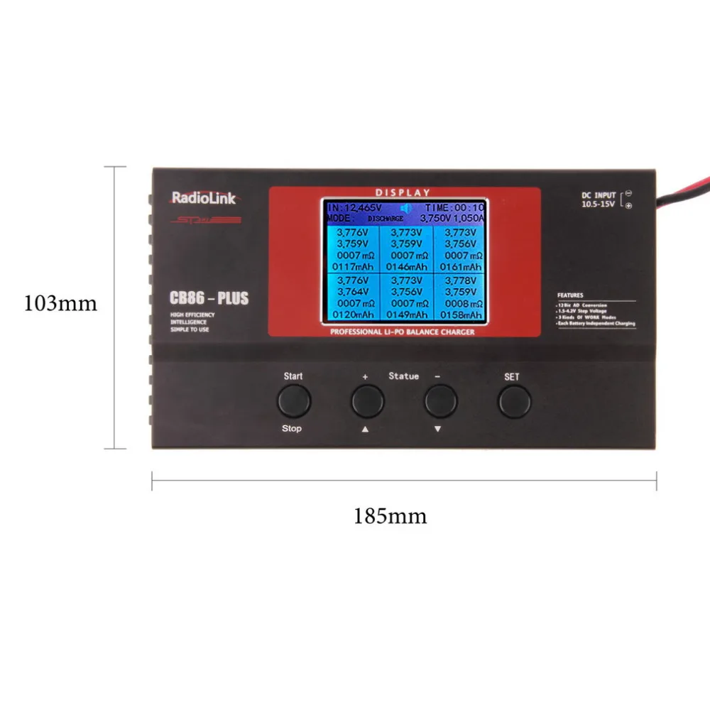 Radiolink CB86 Plus 2-6S Lipo Battery Balance Charger High Power Intelligent Balanced Charger