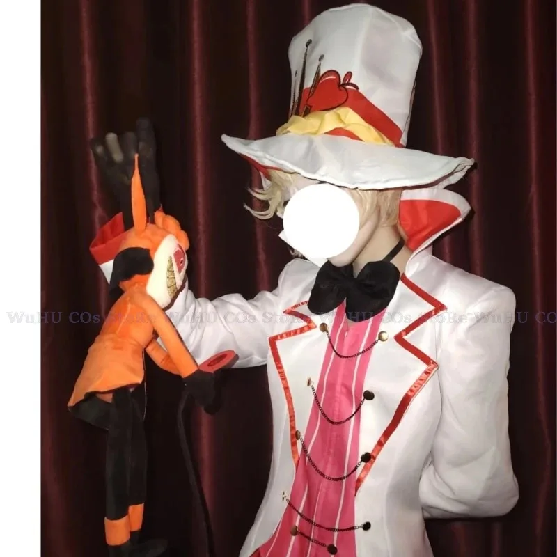 

2025 hasbin Cos Hotel Cosplay Costume Uniform Prop Pants Outfits Lucifer Wig Adult Men Hallowen Carnival Sui