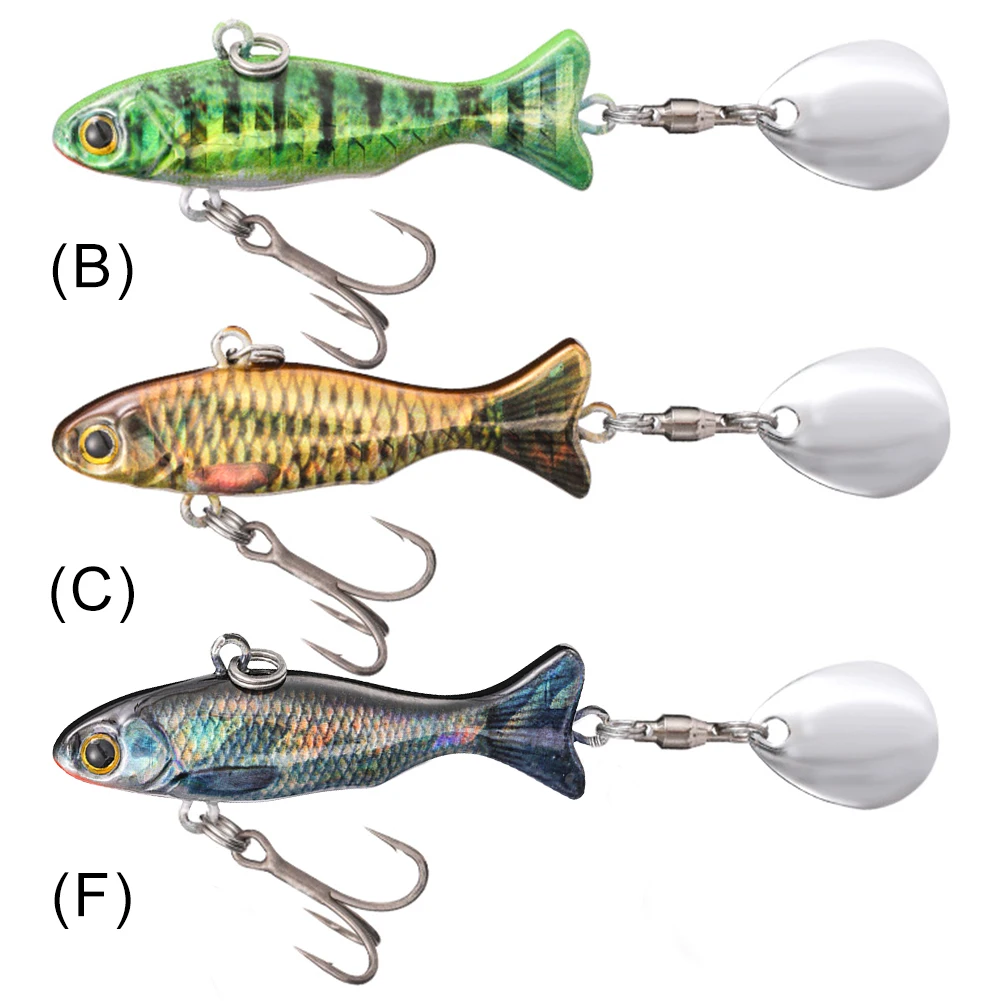 Spinner-Köder, 23 g, künstlicher Köder mit scharfen Drillingen, Angelköder, Barsch, Hecht, Karpfen, Meeresangelköder