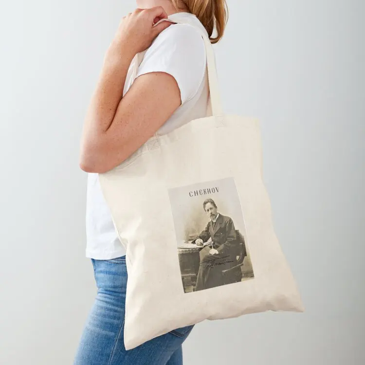Anton Chekhov ~ Playwright ~ Short Story Writer ~ Poet w/ signature Tote Bag Shopper bag luxury women