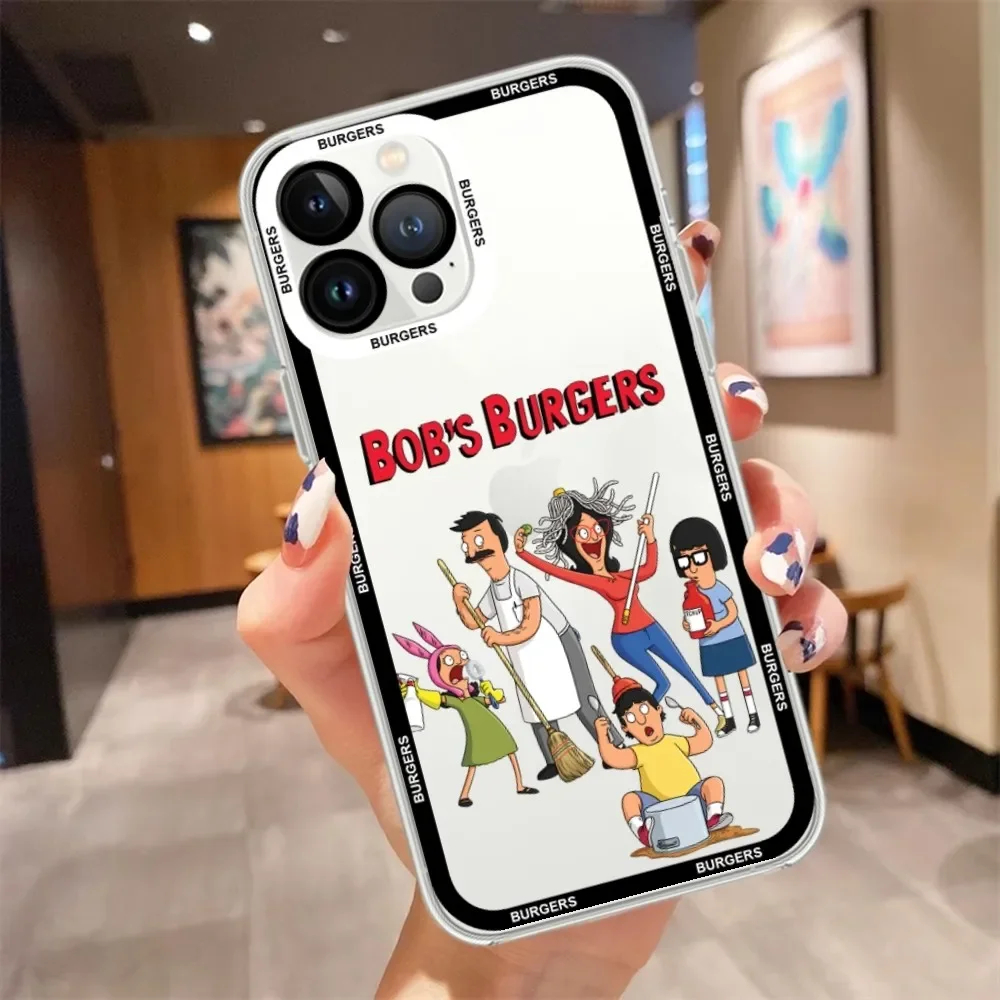 Cartoon B-Bobs B-Burgers Phone Case  For iPhone 15 13 14 12 11 Pro Max X XR XS Max