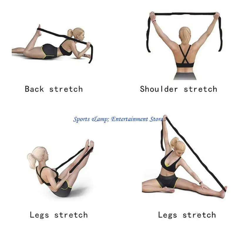 G7NF Ergonomic 8 Sections Dance Resistance Band Dance Yoga Stretching Belt Exercise Pull Strap With Number Easy to Use