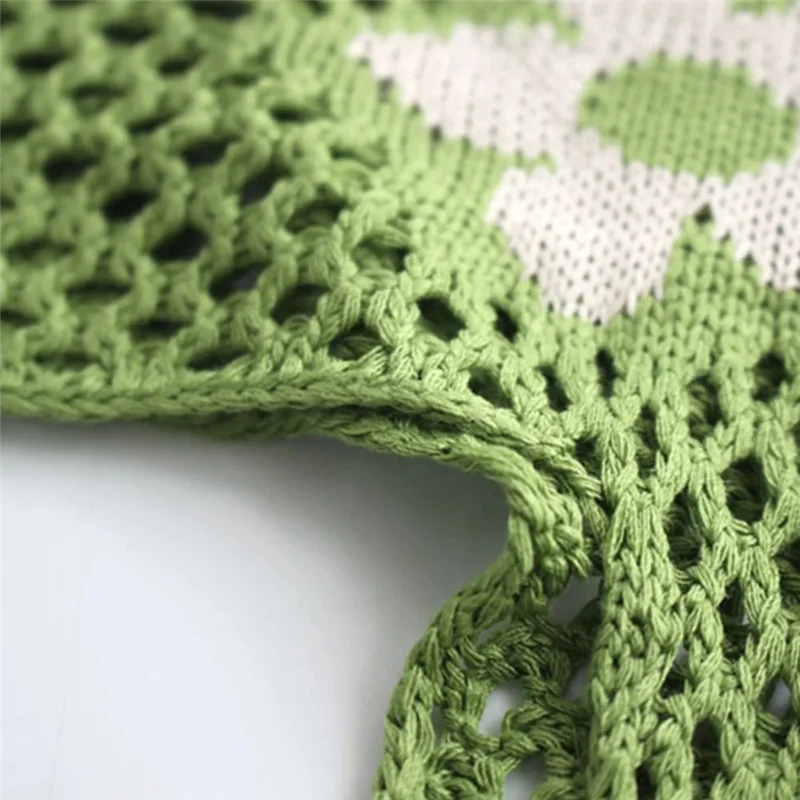 

B97A-Reusable Mesh Shopping Bag Woven String Handbag Fruit Vegetables Storage Reticule Net Woven Bag Shop Grocery Tote