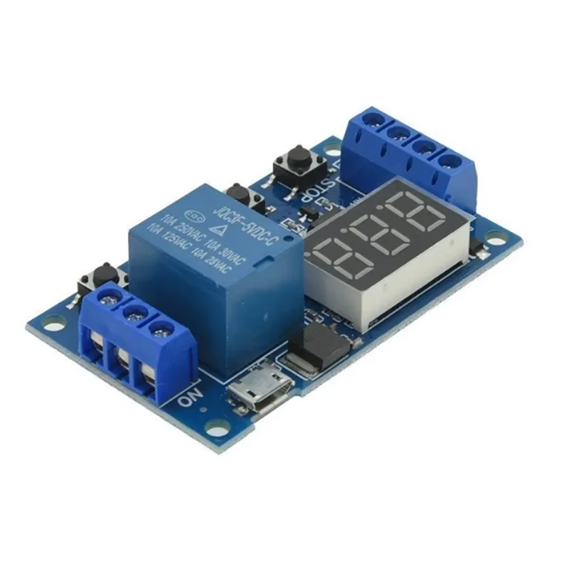 DC 6-30V Relay Module Trip Delay Switch Circuit Timer Adjustable Cycle Control Off Switch Delay Time Relay 6V 9V 12V 24V