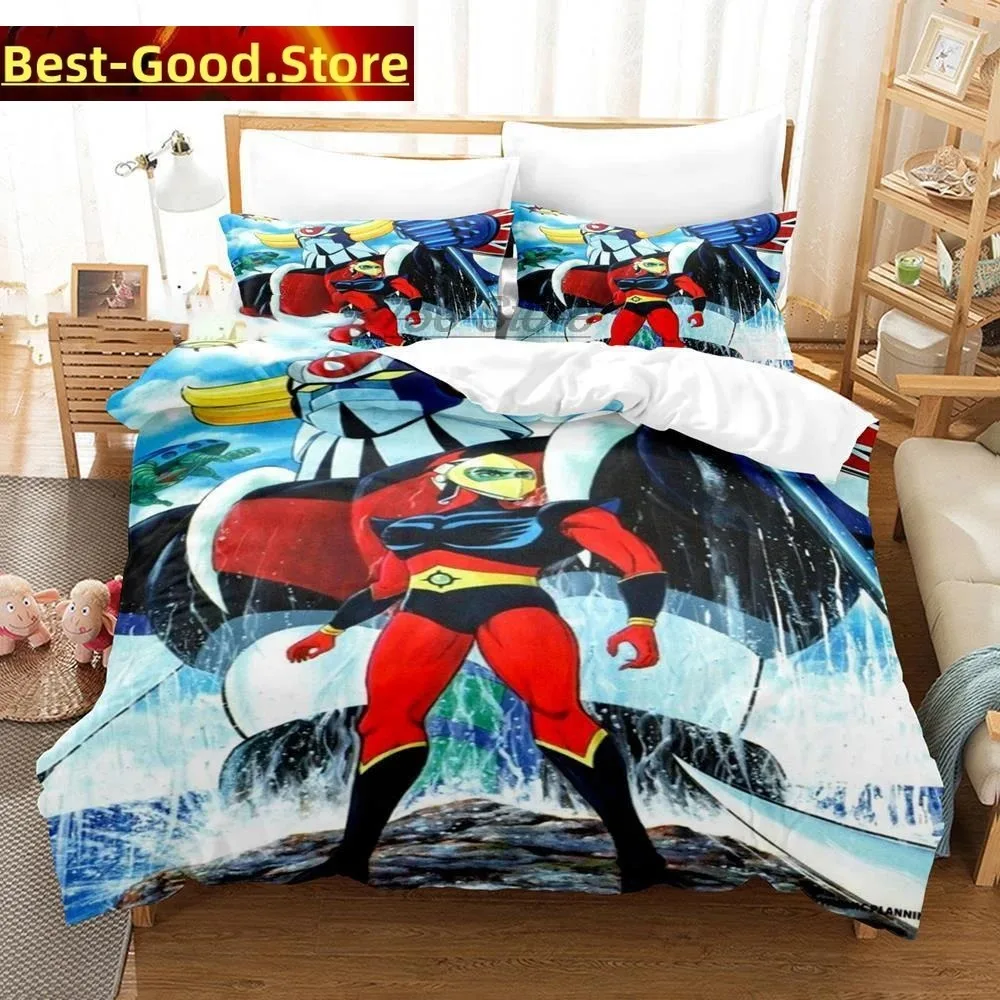 3D Goldorak Grendizer Bedding Set Duvet Cover Bedroom Comforter Covers Single Twin King Size Quilt Cover Home Textile