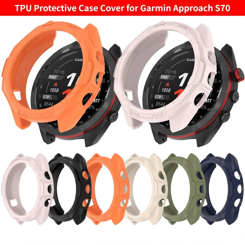 

TPU Protective Case Cover for Garmin Approach S70 Smart Watch Soft Protector Cover Shell Accessory