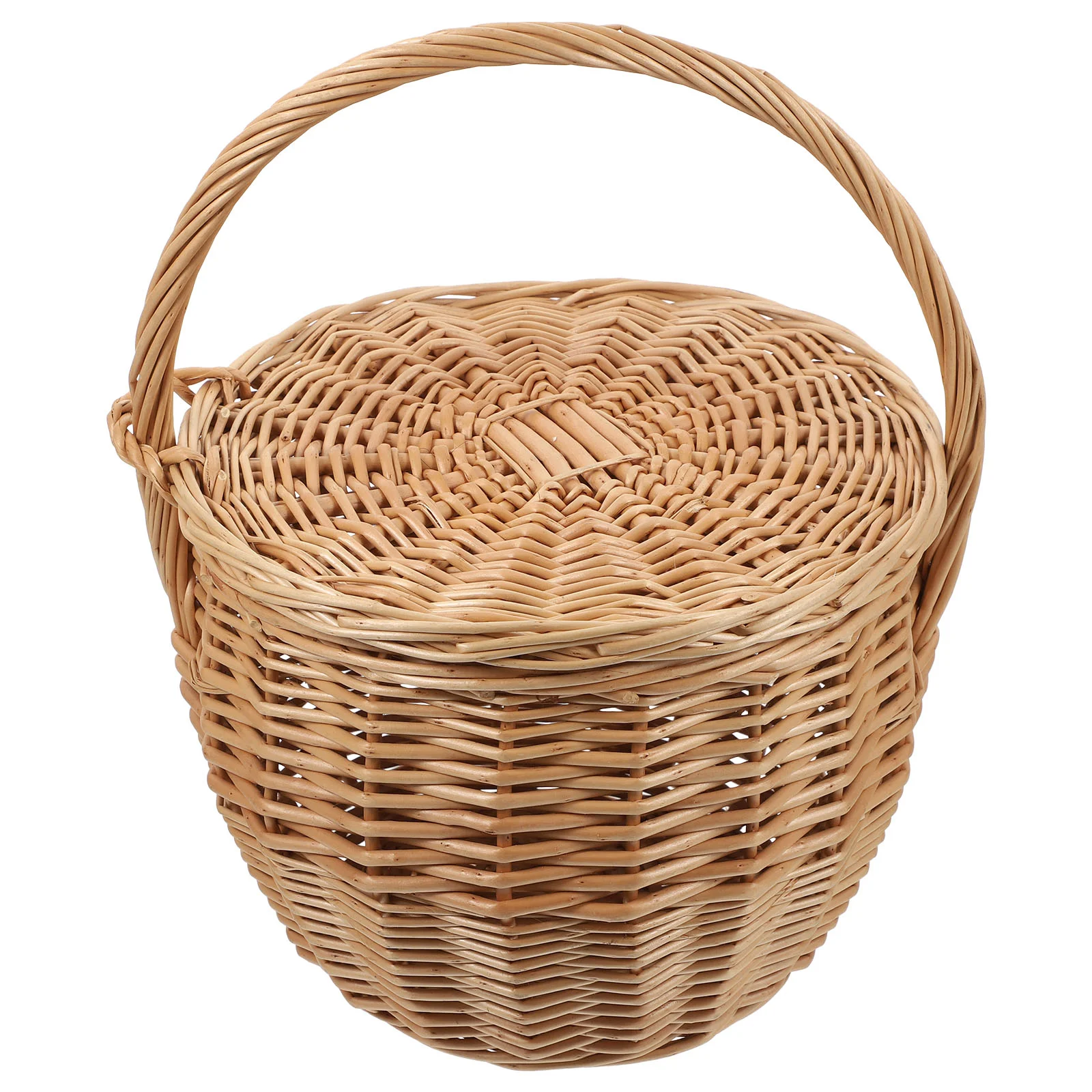 

Rattan Shopping Basket Rustic Small Flower Wicker Woven Girl Baskets for Favors Weddings Decor