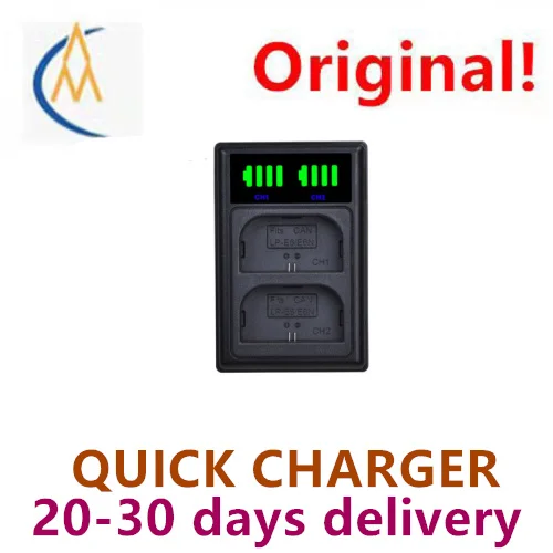 buy more will cheap LP-E6 Charger Camera LED Vertical Dual Charge E10 W126 E12 E17 2L EL14 FW50 Fast