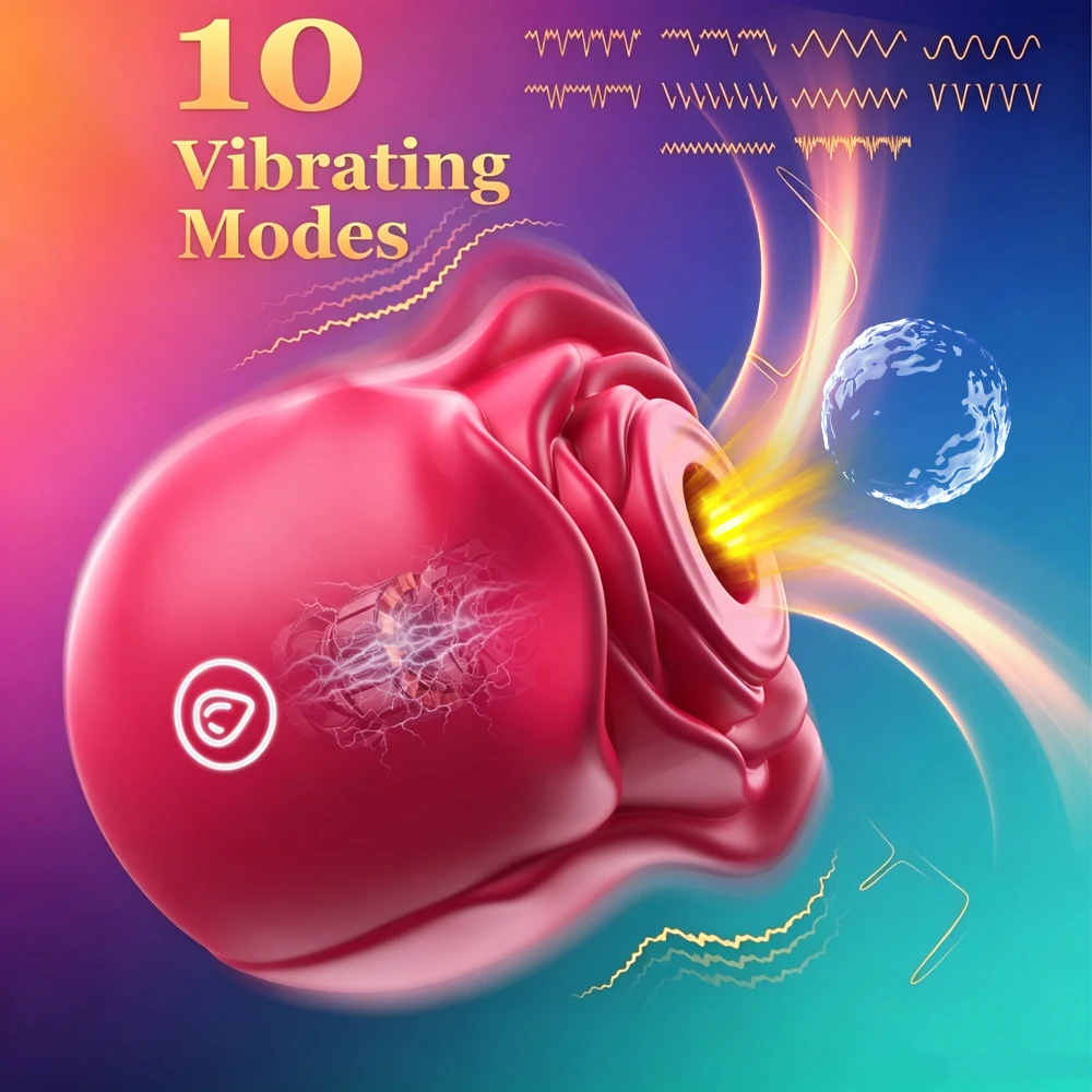 Sucking Vibrator Rose Sex Toy Vaginal Nipple Clitoral Sucking Stimulator for Women G-Spot Vibrator Adult Couples Sex Toys view 4