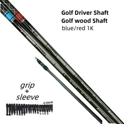 New Golf Shaft TENSEI Pro blue/red 1K Golf Driver and Wood Shaft Flex SR/R/S Graphite Shaft Free assembly sleeve and grip