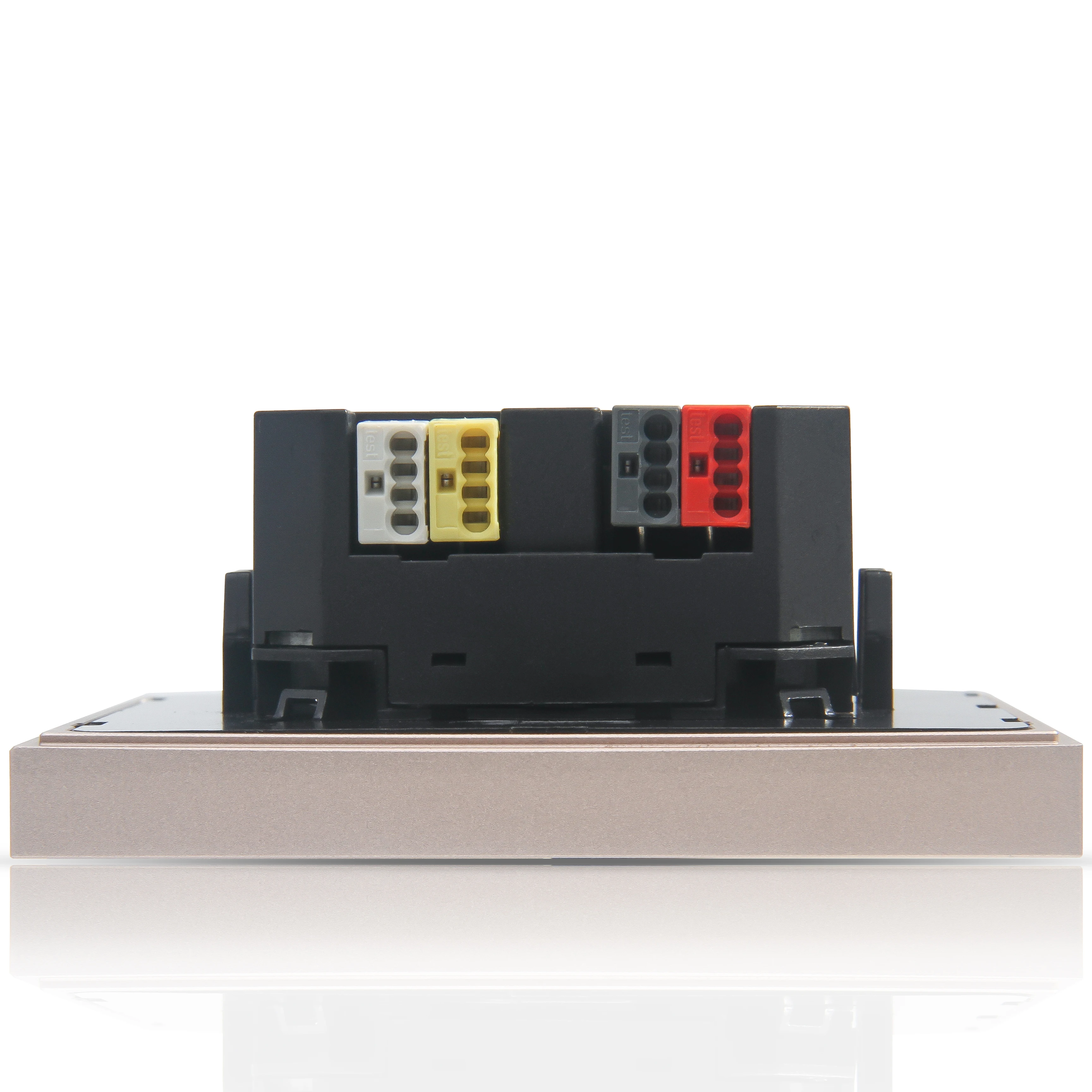 Interruptor de pared del hotel KNX Sistema de automatización inteligente Panel de botón de control de temperatura inteligente