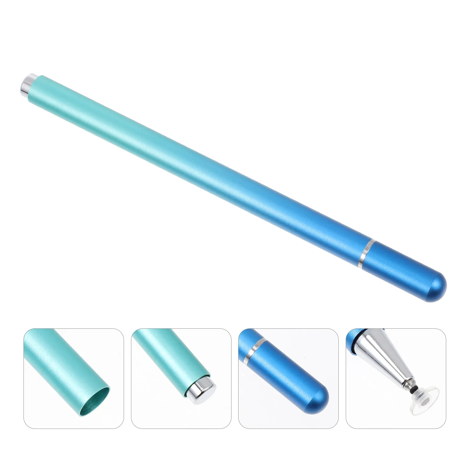 Metal Stylus Pen Clear Disc Tip Smooth Writing Aluminum Alloy Lightweight For Smartphone Tablet Drawing Note
