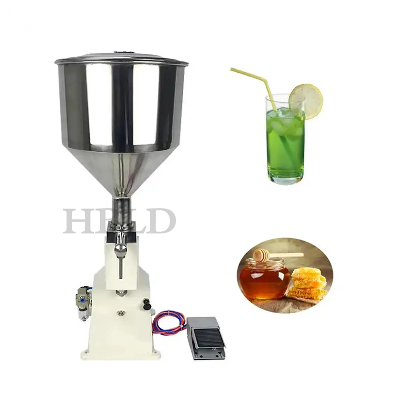 Manual Pneumatic 5-50ml Paste Honey Liquid Vial Filling Several Commercial Jam Jam Nail Polish Filler