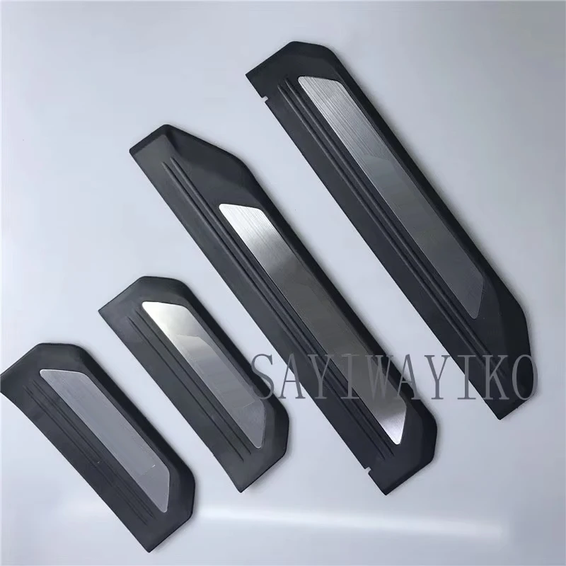 4 PCS  Welcome Pedal Car Scuff Plate Pedal Door Sill Pathway fit For Honda HR-V HRV 2016 2017 2018 2019