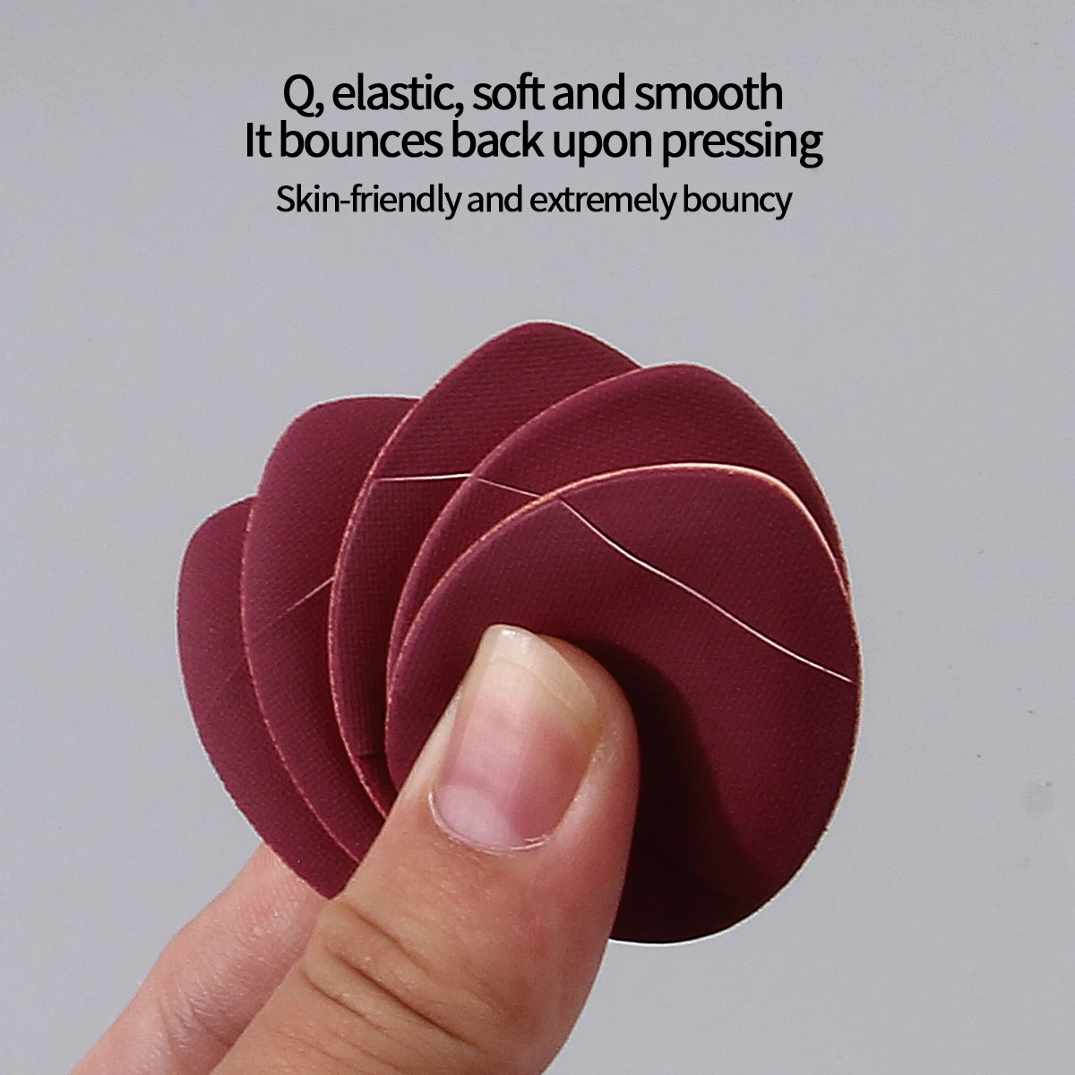 100PCS super practical thumb makeup powder puff, a facial makeup tool that adheres smoothly without powder sticking