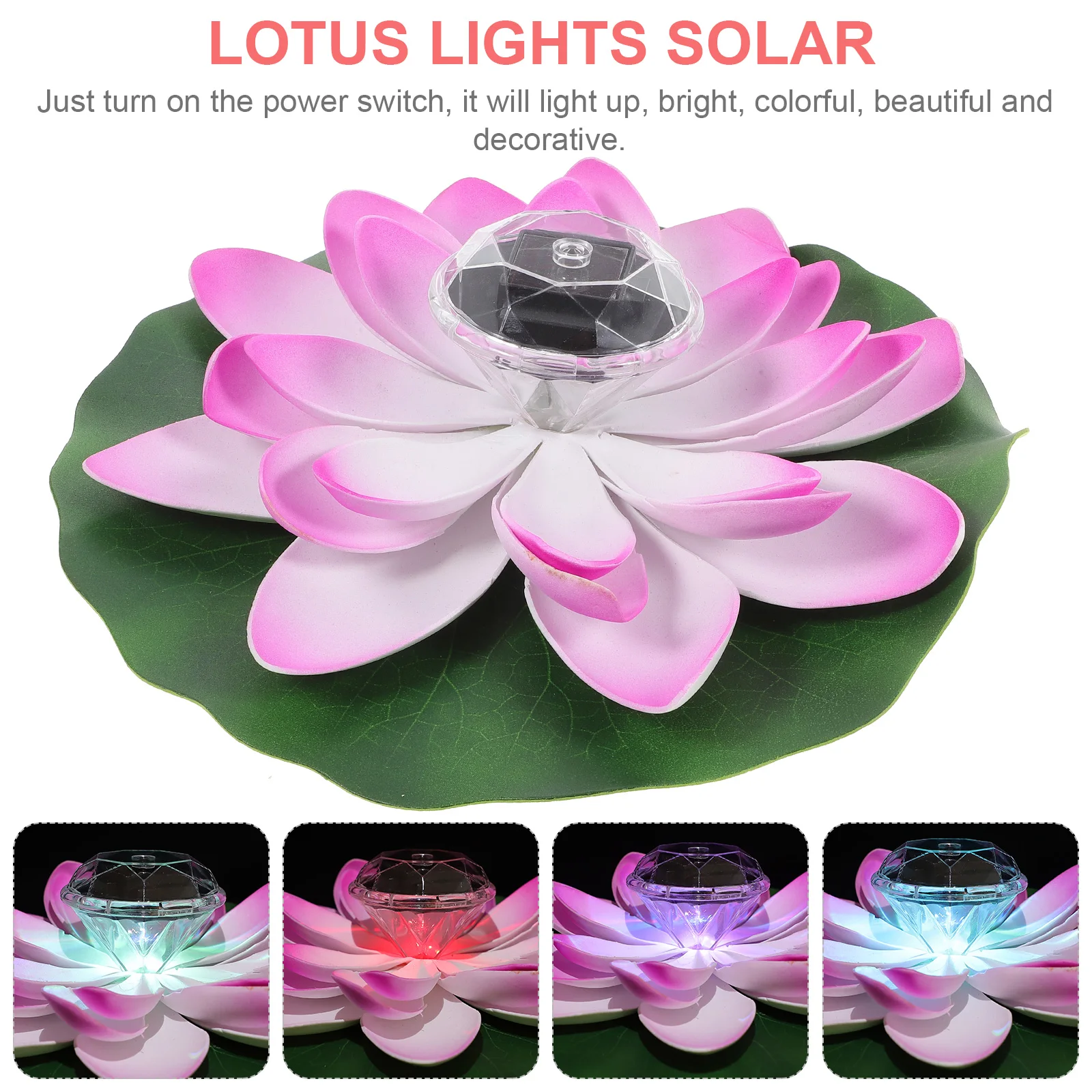 

Lotus Lantern Outdoor Decoration Pond Ornaments Solar Light Decorations