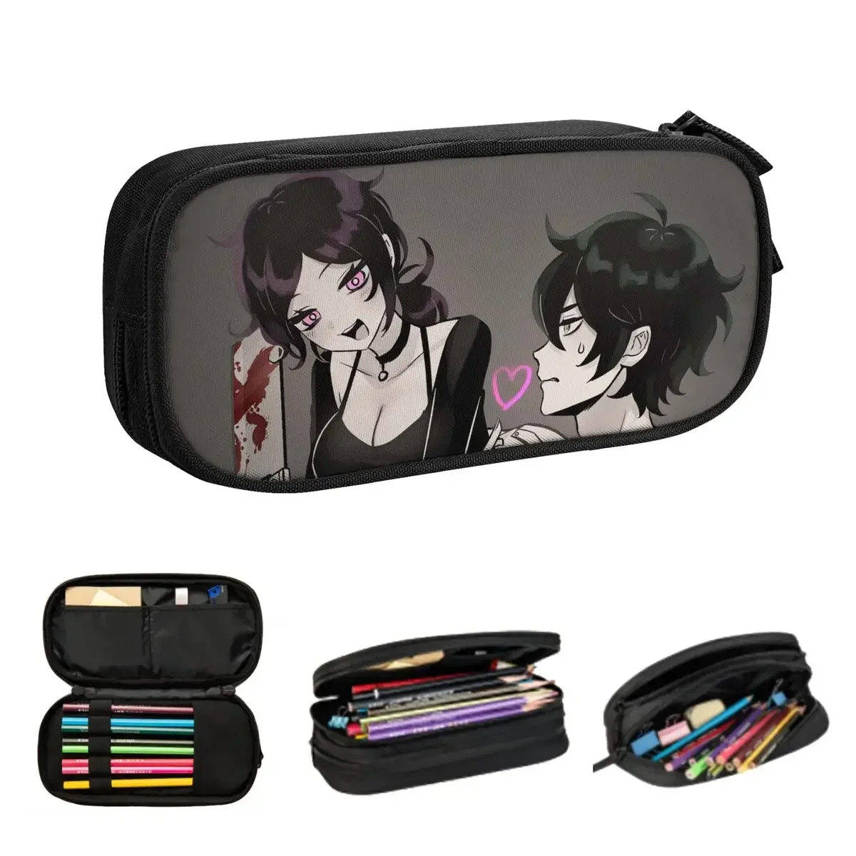 

Ashley And Andrew The Coffin Of Andy And Leyley Pencil Cases Large Storage Pen Bags Pen Box Pencil Pouch For Boys Girls Students