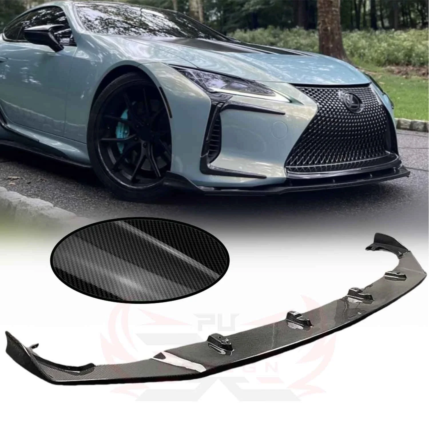 

Carbon Fiber Front Bumper Lip Spoiler Splitter Accessories For Lexus LC500 500H