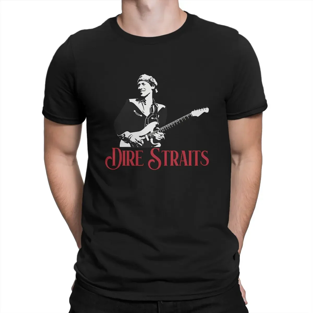 Together Amazing 100%  Cotton Tees Short Sleeve Dire Straits Band T Shirts  Men's T-Shirt  Round Neck Tops Birthday Present