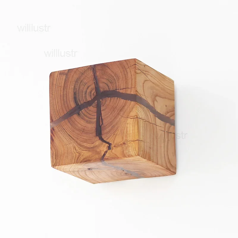 الطبيعية متصدع الخشب الجدار الشمعدان الكراك الخشب الجدار مصباح اليابان نمط ضوء غرفة المعيشة مطعم مقهى غرفة نوم قاعة الفندق الإضاءة #4