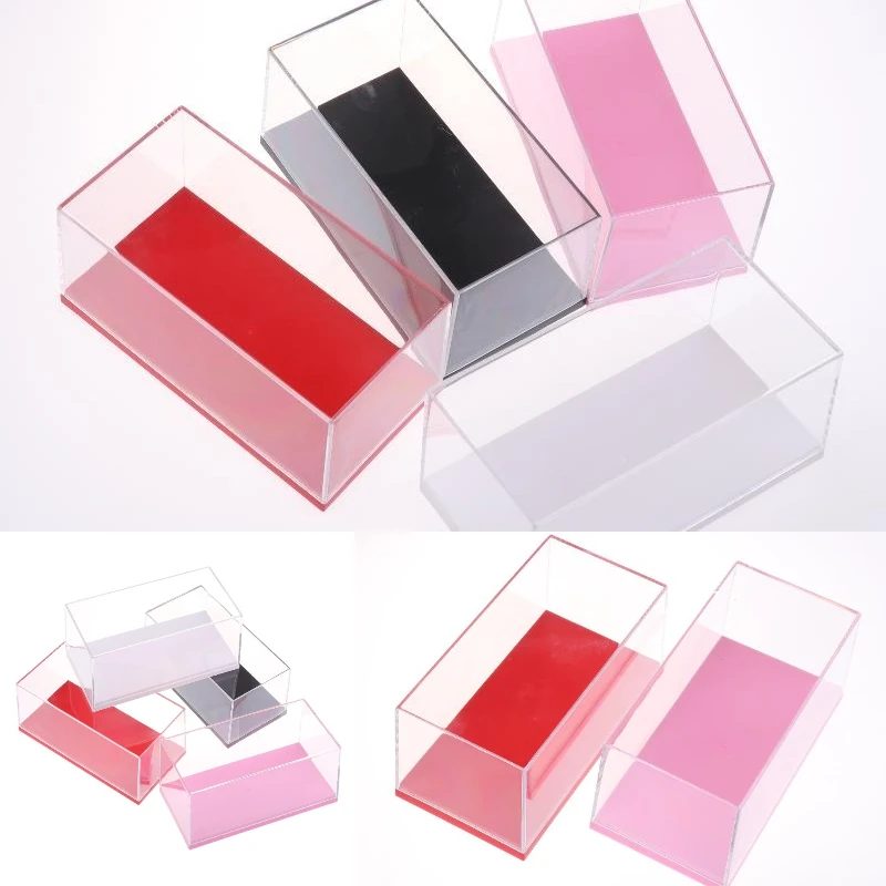 1Pcs Transparent Acryl Staubdicht Display Rack Lagerung Box DIY Praktische 1/43 Diecast Modell Auto Display Box