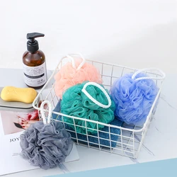 Soft Mesh Bath Sponge Balls Nylon Cleaning Brush Shower Puff Body Cleaner Exfoliating Scrubbers Bath Ball Bathroom Supplies