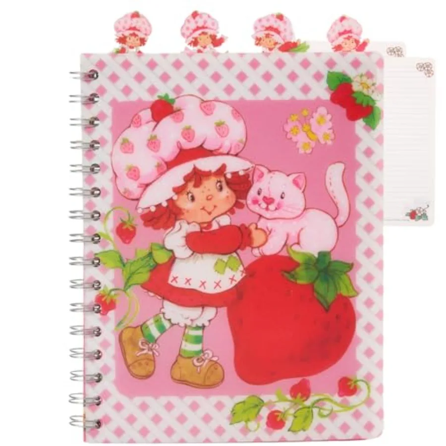

Tab Journal Notebook, Spiral Bound, 96 Lined Pages, 8 x 7 Inch, Pink