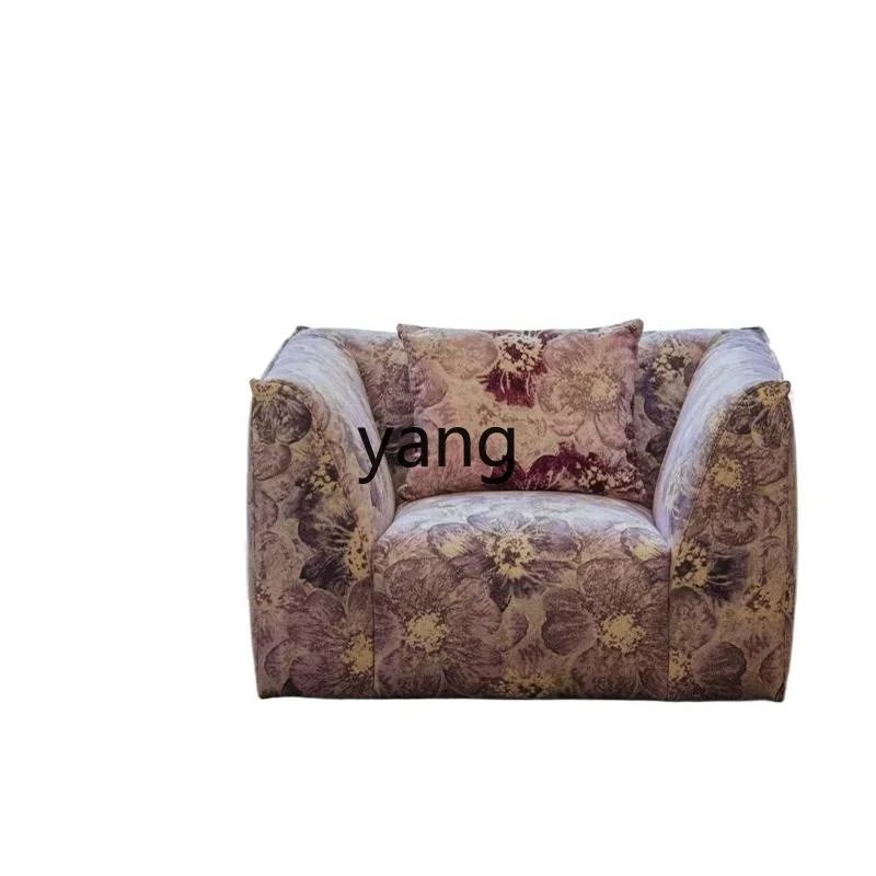 

LTT Flower Furniture Purple Single Sofa Living Room Light Luxury Sofa Chair