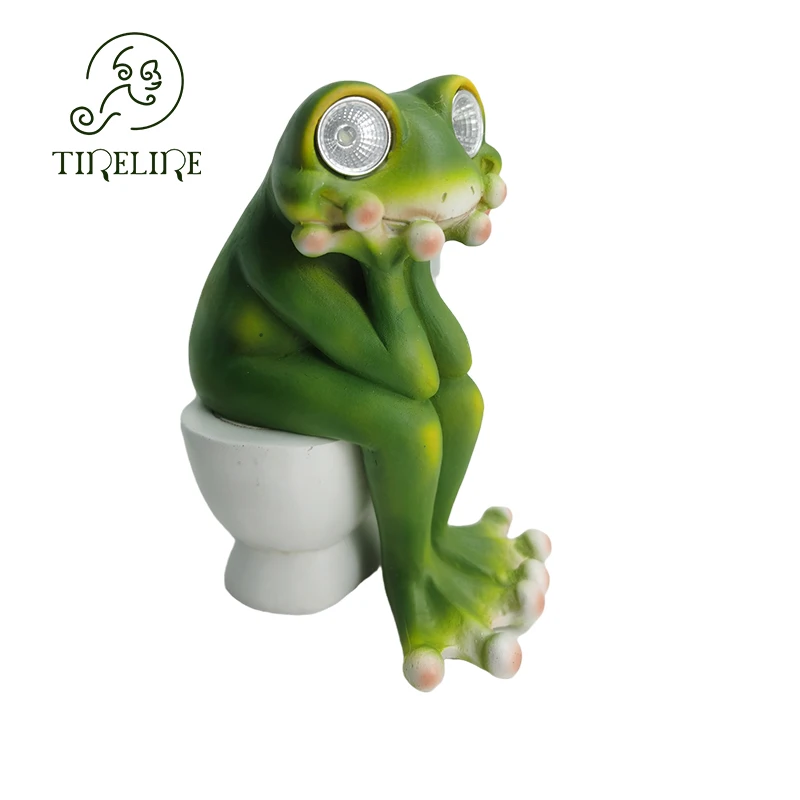 

Home Decor Figurines For Interior Gifts For New Year 2022 Christmas Decorations Statues Sculptures Room Ornaments Frog Vase Lamp