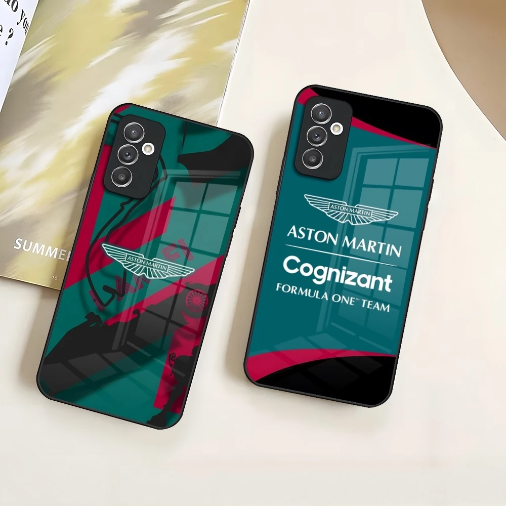 Aston Martin F1 Phone Case for Samsung A72 A71 A70 A54 A52 A51 A50 A42 A40 A34 A33 A32 A31 A30 A22 A21 A20 A14 A12 A10 glass