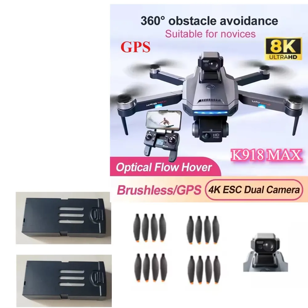 

Запчасти для дрона K918 MAX, аккумулятор 7,4 В, 3000 мАч/лопасть пропеллера/использование для дрона K918 MAX