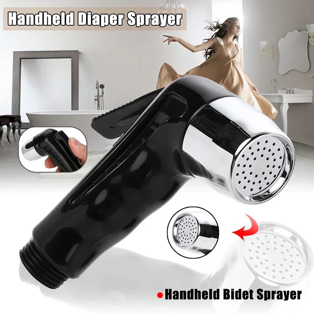 Handheld Spray Bidet Practical Black Comfortable Ergonomic Light Weight Low Gentle Spray Multi Functional Black