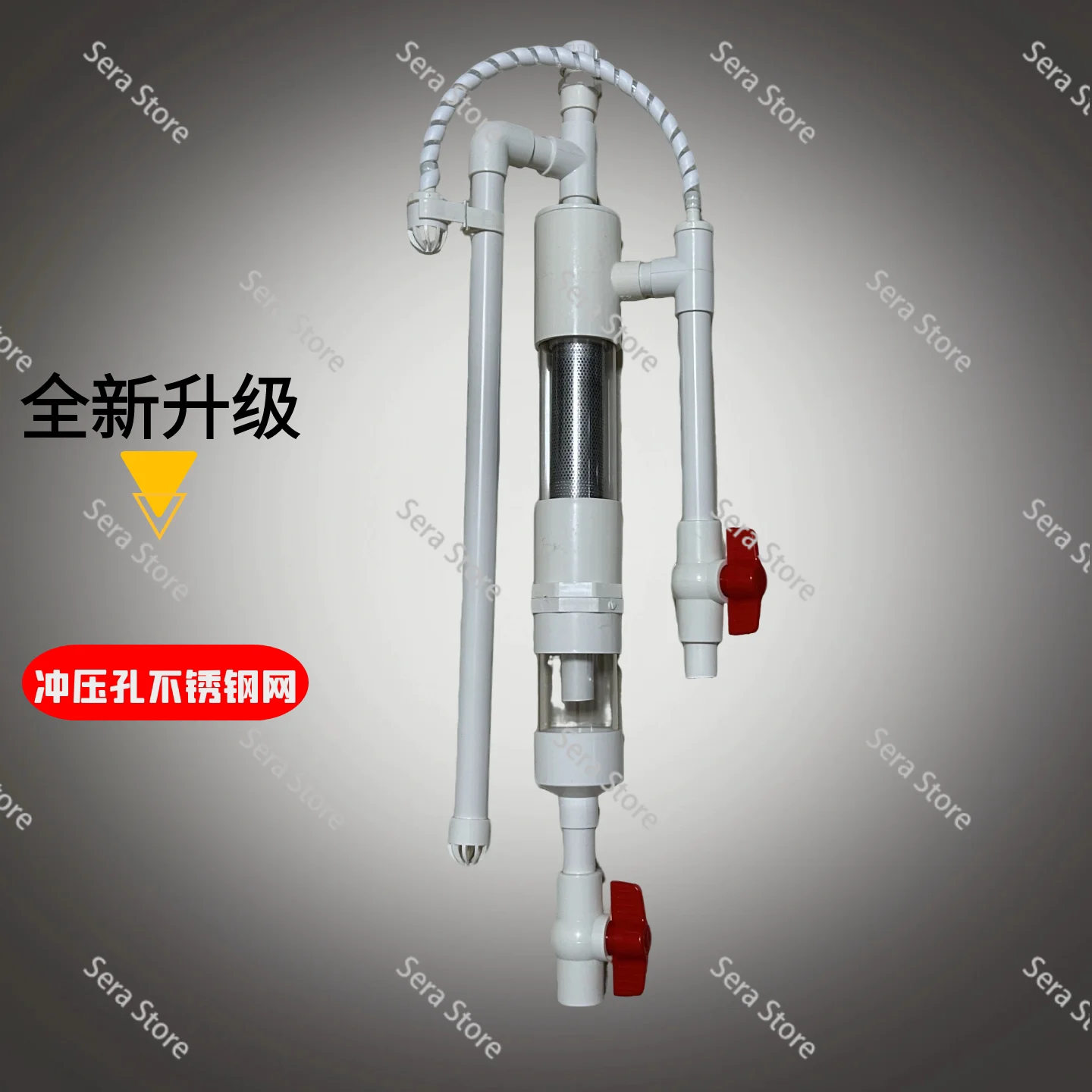 Siphon Bottom Filter No‑Drill Fish Toilet Full Set Automatic Circulation System for Aquarium Filtration