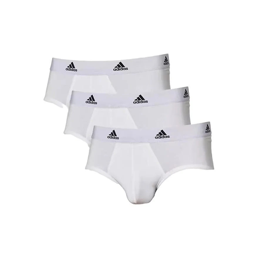 Adidas Skin Friendly And Breathable Quick Dry Abrasion Resistant Men's 3 Pack White
