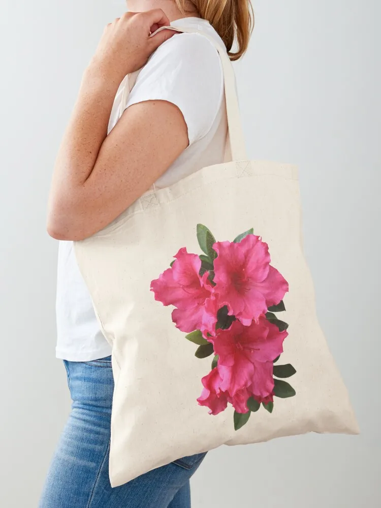 Magenta Azalea in Bloom Tote Bag Customizable tote bag Big bag woman shopping women