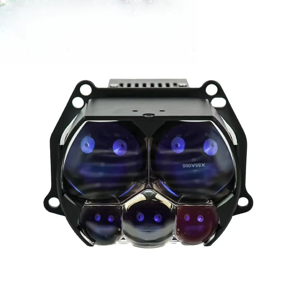 

3-Inch square BILED projector for upgrading car lights with universal LED lenses