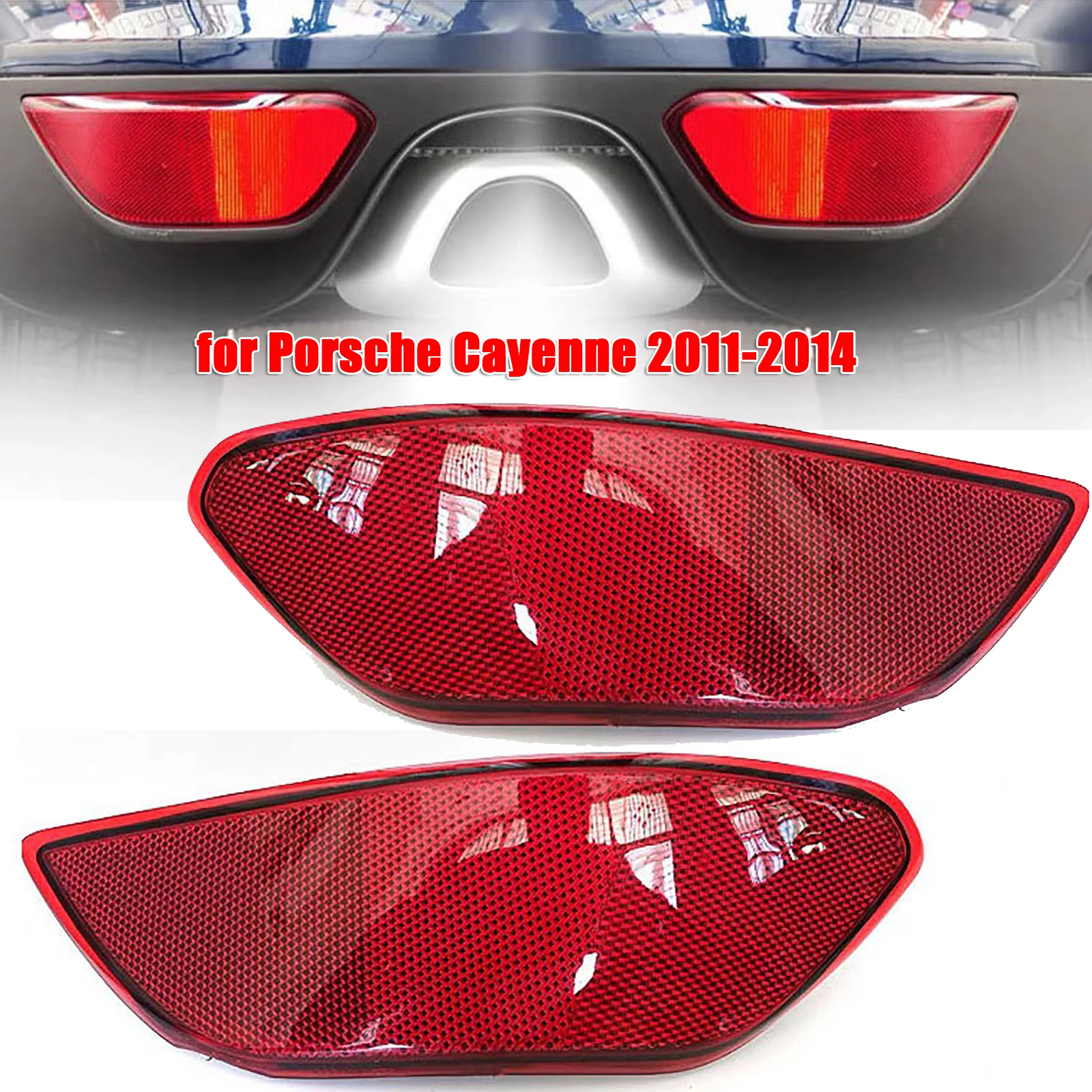 

Светоотражатель для заднего бампера автомобиля Porsche Cayenne 2011-2014 95863110500 95863110600