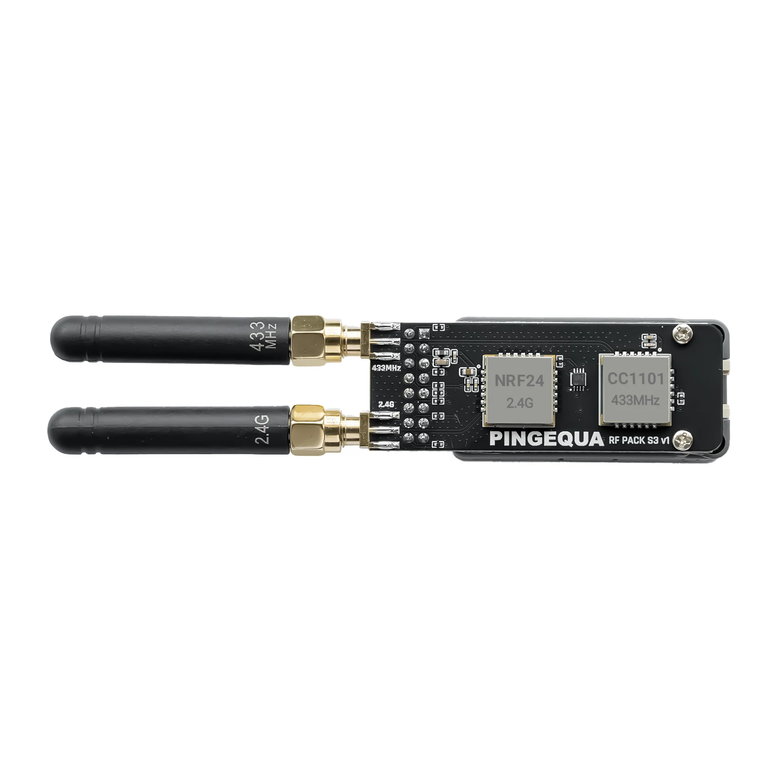 

Плата разработки RF-модулей для M5Stack StickS3 CC1101 433 МГц и NRF24L01 2.4 ГГц с прошивкой Bruce, IoT PINGEQUA RF Pack S3