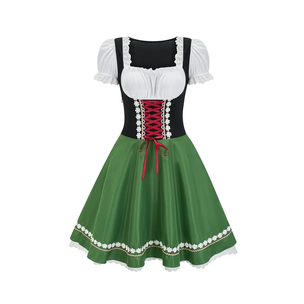 Vestido tradicional bávaro Dirndl para mujer, disfraz de Oktoberfest alemán, ropa de actuación de escenario, Festival, Fiesta, sirvienta de cerveza