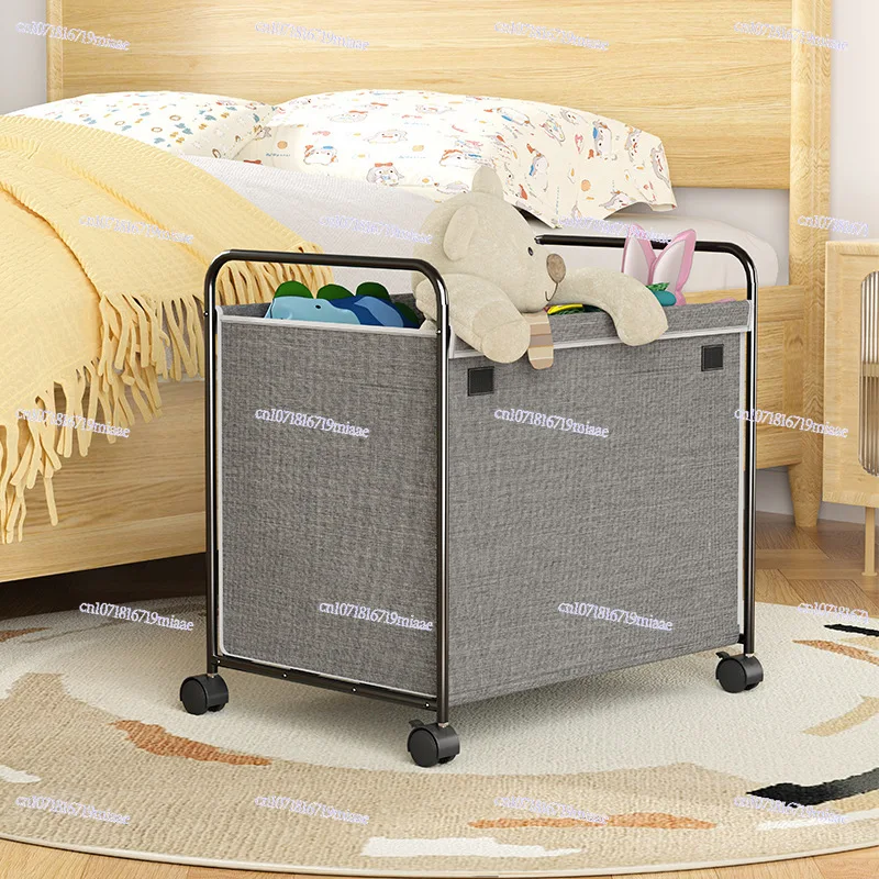 Children's Toy Storage Rack, Bedroom Movable Universal Wheel Rolling Storage and Sorting