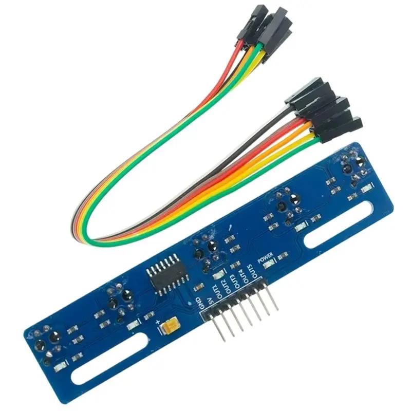 High Precision Auto Following 5 Channel Infrared Reflective Sensor TCRT5000 5 Channel Line Tracking Sensor Module