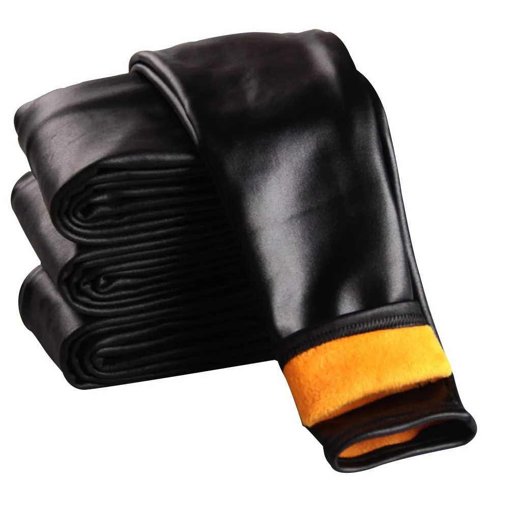 

Kids Warm Faux Leggings Girls Thick Elastic Soft Lined Pants Winter Legging Pants for Cold Weather 140cm