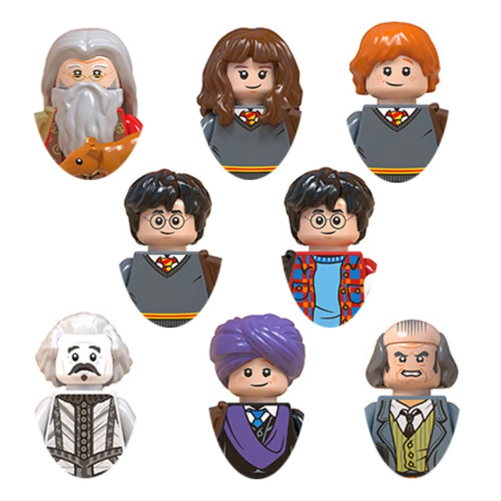 

Harry Potter Bricks Mini Action Hermione Ron Dumbledore Classic Popular Movie Toy Figures Building Blocks Ornament Birthday Gift