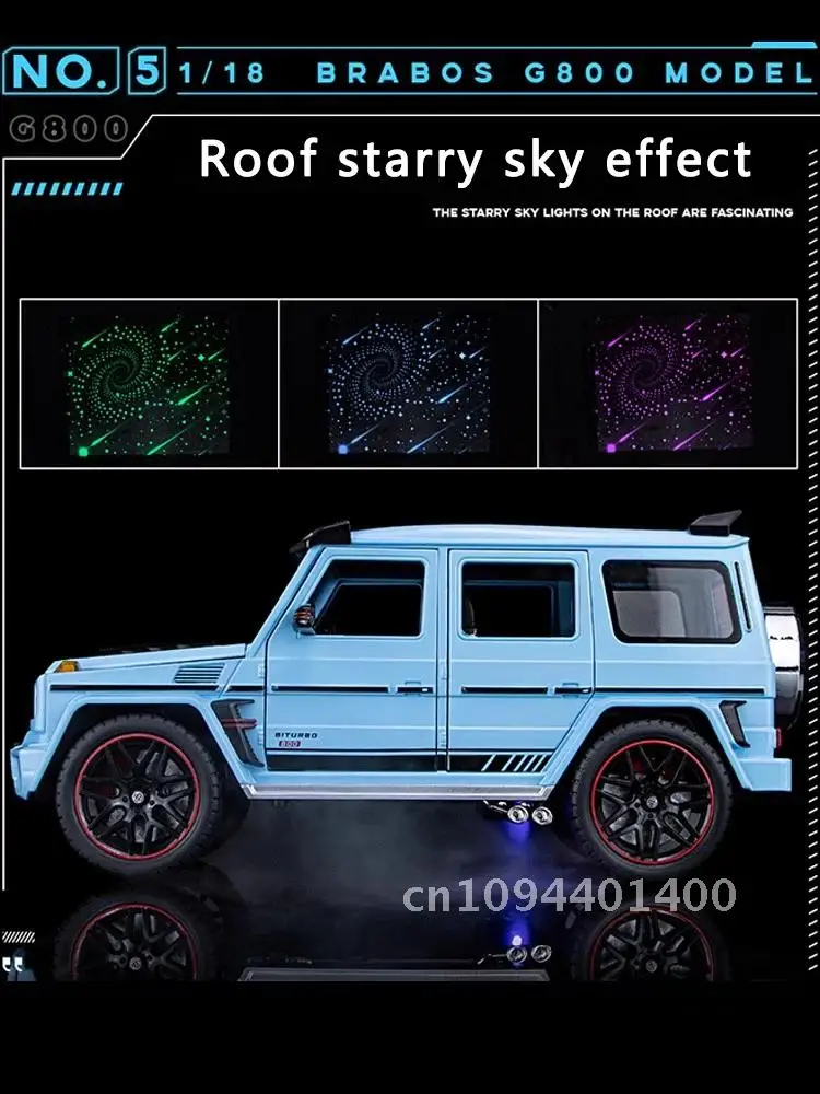 Neue 1:18 Benz G800 Legierung Auto Modell Simulation Sound Und Licht Zurückziehen Spielzeug Auto Off-Road Suv Spielzeug junge Sammlung Dekoration Geschenk