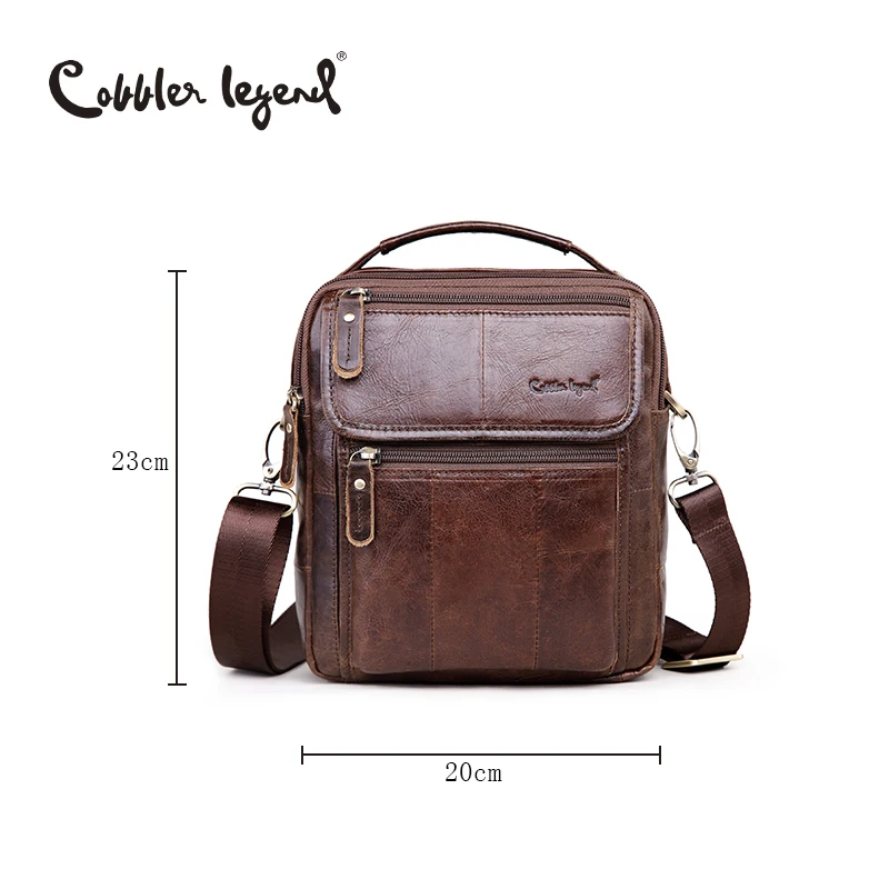 Cobbler Legend-Bolso de hombro de piel auténtica para hombre, bolsa de negocios de alta calidad, 2023