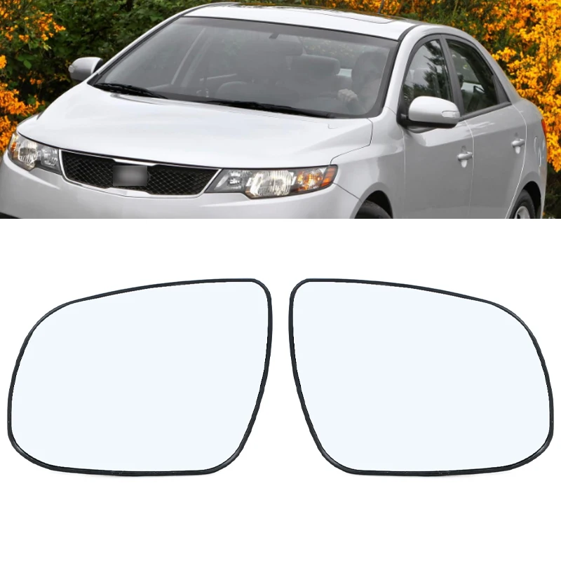 

For Kia Forte 2009 2010 2011 2012 2013 Side Mirror Lens Glass Car Exterior Rearview Glass 87611-1M000 87621-1M000