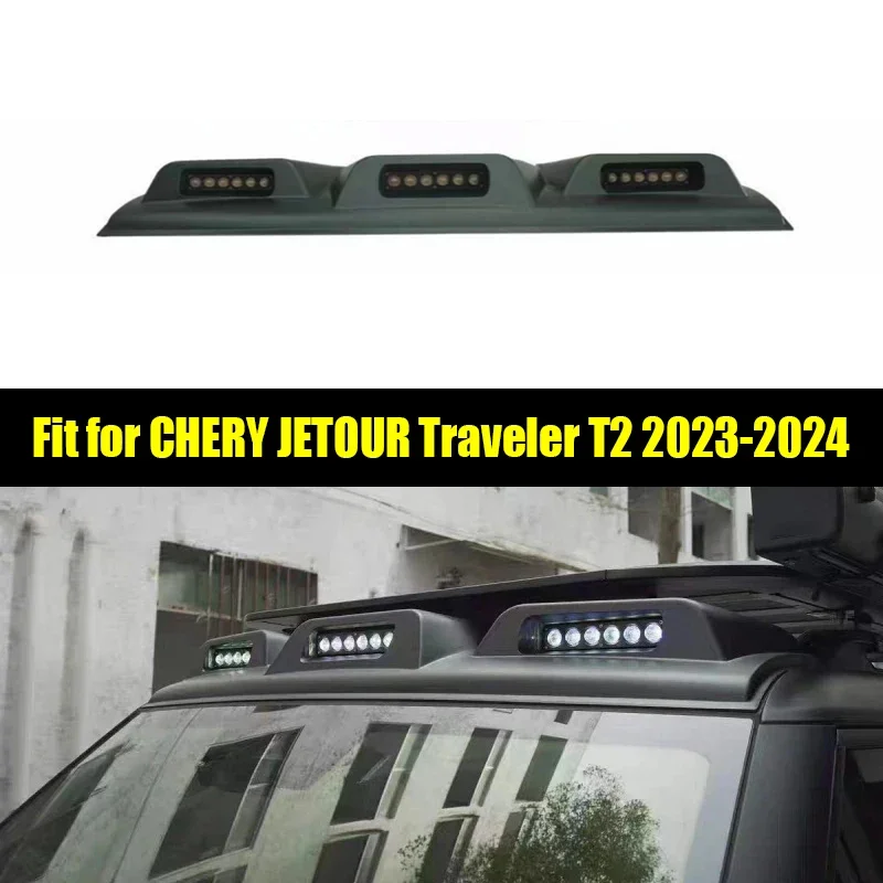 New! Car Roof Searchlight Suitable for CHERY Jetour Traveller T2 2023 2024 City Hunter Kit Car Roof Sky Eye Spotlight Exterior P