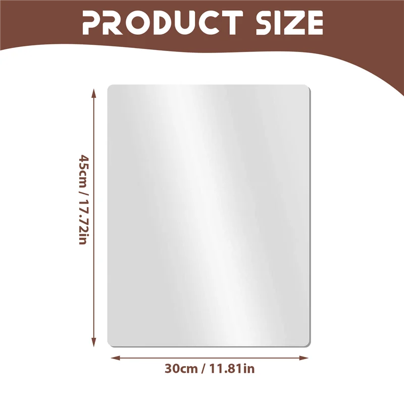 AF93-مجموعة سجادات ألواح تقطيع بلاستيكية مرنة شفافة، سجادات شفافة لقطع المطبخ مقاس 17.5 × 12 بوصة، مجموعة من 7 قطع